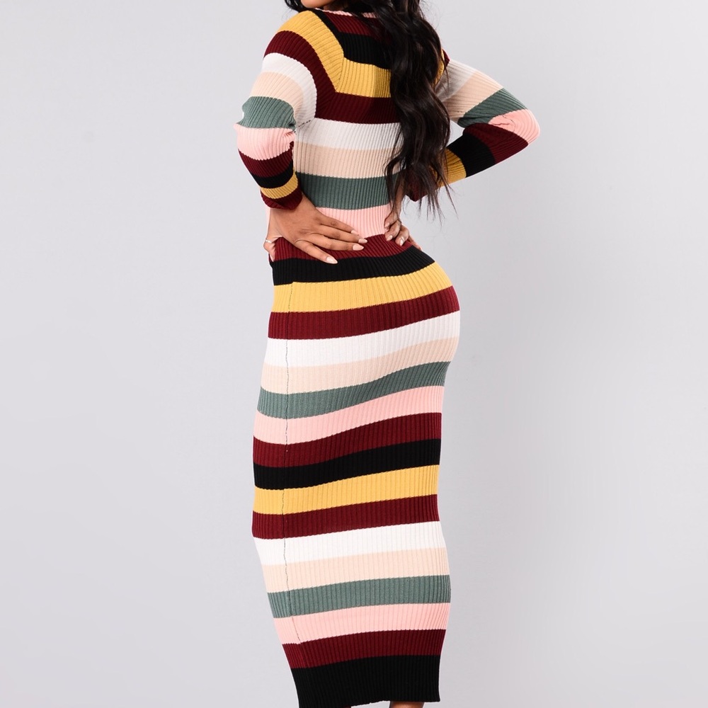 Fashion nova striped sweater dress